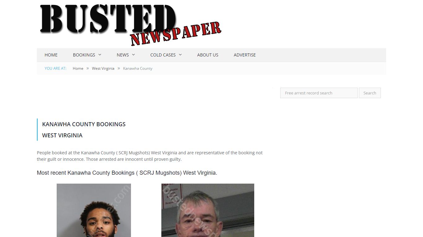 Kanawha County, WV ( SCRJ WV ) Mugshots - BUSTEDNEWSPAPER.COM